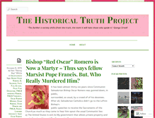 Tablet Screenshot of historicaltruthproject.com